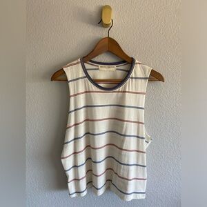Urban Outfitters Striped Tank Top - White, Red, Blue